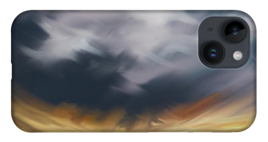 Oils Paint iPhone Case featuring the digital art Tempest by Vincent Franco