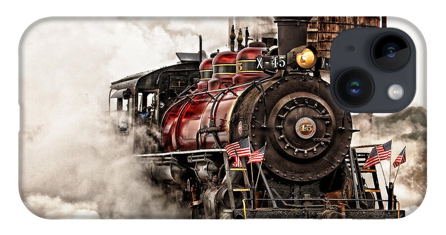 Steam iPhone 14 Case featuring the photograph All Steamed Up by Mary Jo Allen