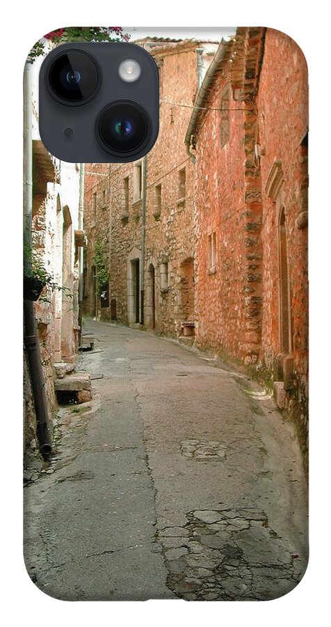 Alley Provence France Tourrette-sur-loup iPhone 14 Case featuring the photograph Alley in Tourrette-sur-Loup by Susie Rieple