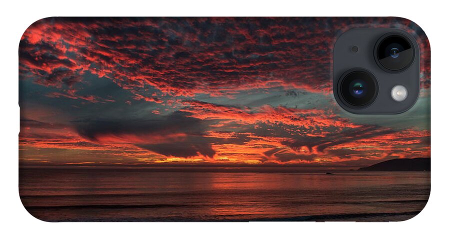 Sunset iPhone 14 Case featuring the photograph Amazing Blazing Sunset by Mathias 
