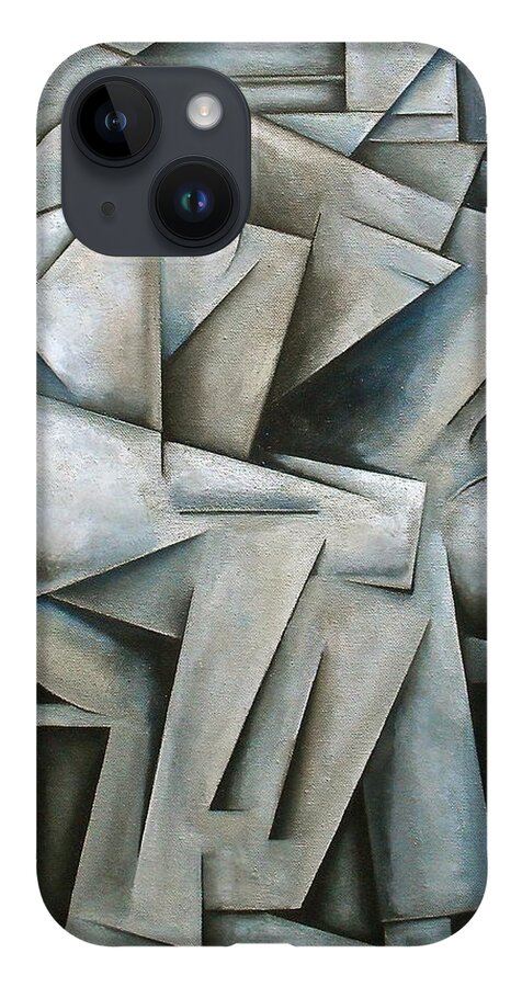 Cubist iPhone 14 Case featuring the painting Augmentation by Martel Chapman