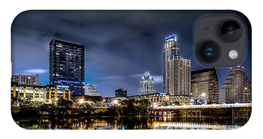 Hdr iPhone 14 Case featuring the photograph Austin Skyline HDR by David Morefield