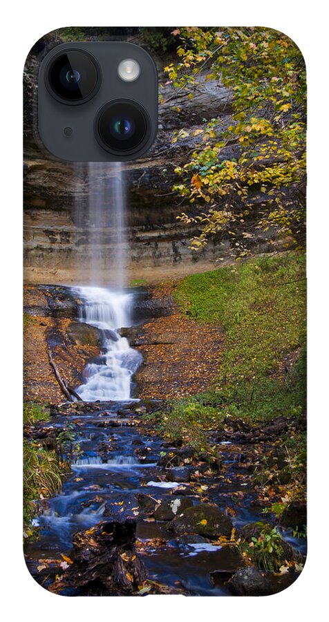Munising iPhone 14 Case featuring the photograph Autumn At Munising Falls by Owen Weber