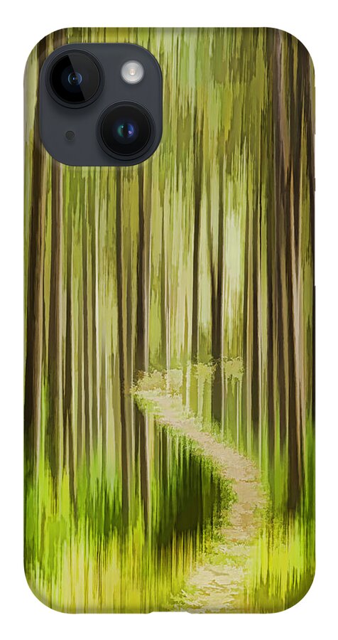 Forest iPhone 14 Case featuring the photograph Autumn Forest Abstract Version 3 by Thomas Young