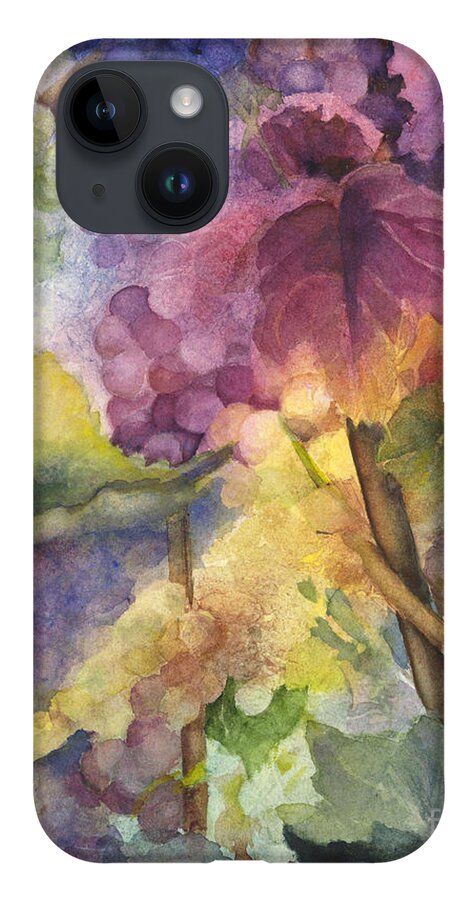 Grapes iPhone Case featuring the painting Autumn Magic I by Maria Hunt