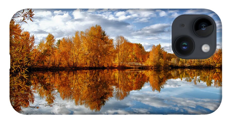 Autumn iPhone 14 Case featuring the photograph Autumn Reflection by Mary Jo Allen