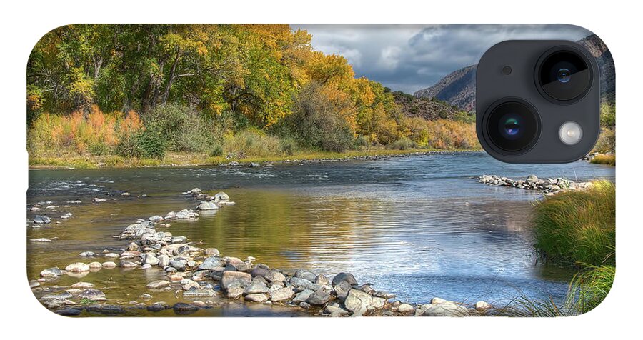 Rio Grande River iPhone 14 Case featuring the photograph Autumn Stance by Britt Runyon