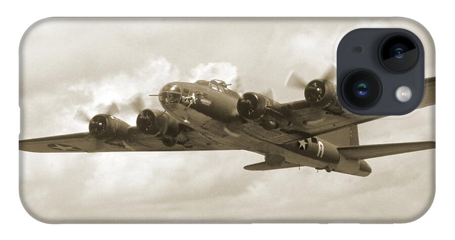 Warbirds iPhone 14 Case featuring the photograph B-17 Flying Fortress by Mike McGlothlen