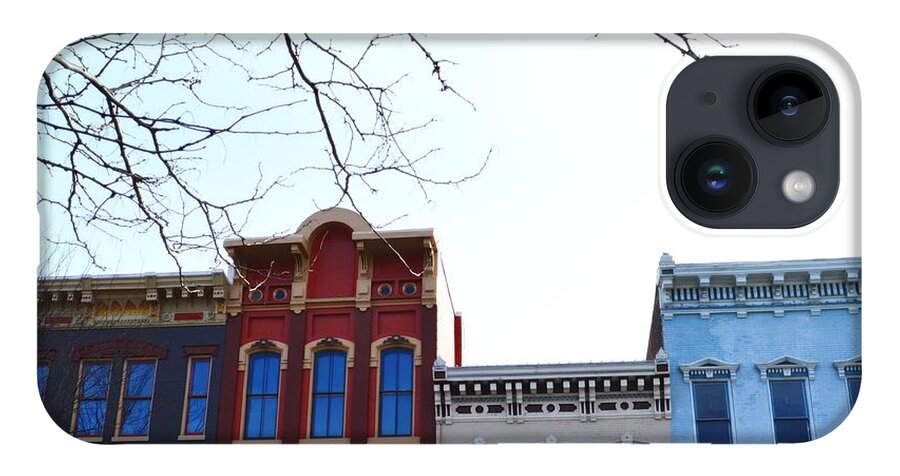 Madison In iPhone 14 Case featuring the photograph Main Street Madison IN by Stacie Siemsen