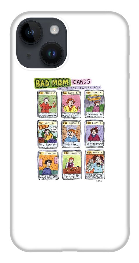 Bad Mom Cards Collect The Whole Set iPhone Case