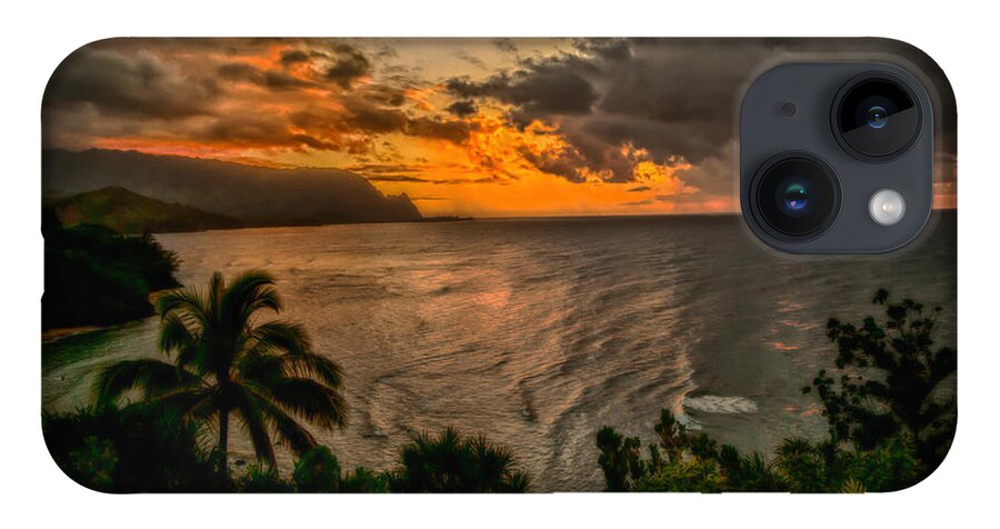 Hawaii iPhone 14 Case featuring the photograph Bali Hai Sunset by Eye Olating Images
