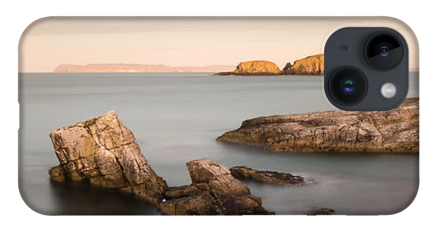 Sheep Island iPhone 14 Case featuring the photograph Ballintoy Bay by Nigel R Bell