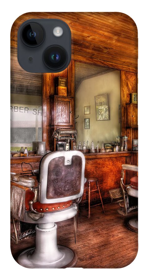 Barber iPhone 14 Case featuring the photograph Barber - The Barber Shop II by Mike Savad
