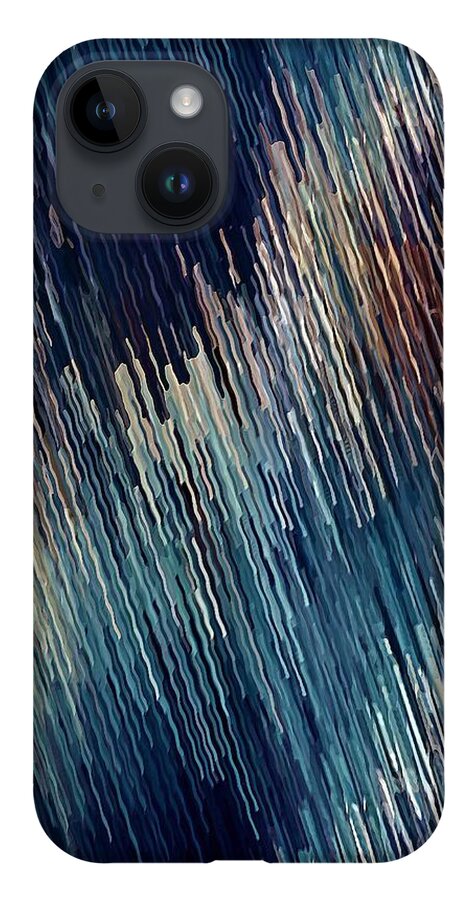 Blue iPhone 14 Case featuring the digital art Below Zero by David Manlove