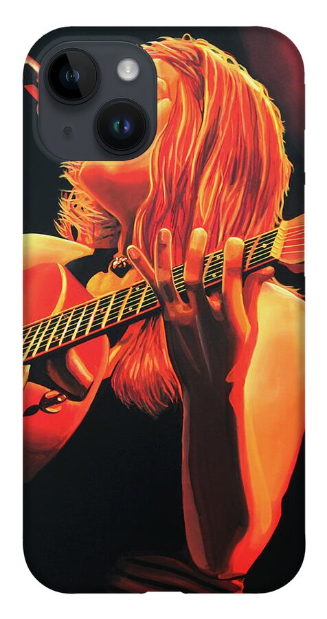 Beth Hart iPhone 14 Case featuring the painting Beth Hart by Paul Meijering