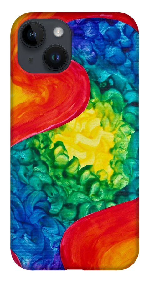 Bird Abstract iPhone 14 Case featuring the painting Bird Form II by Michele Myers