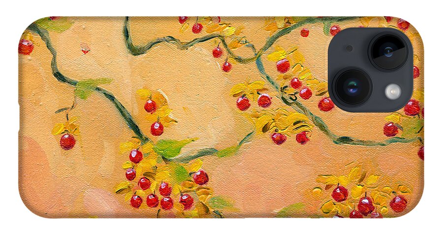 Bittersweets iPhone 14 Case featuring the painting Bittersweets by Katherine Miller