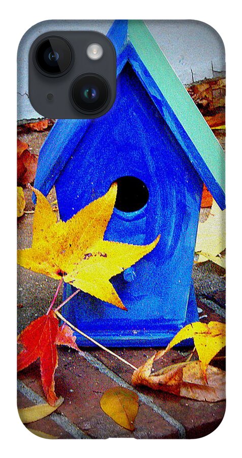 Bird House iPhone 14 Case featuring the photograph Blue Bird House by Rodney Lee Williams