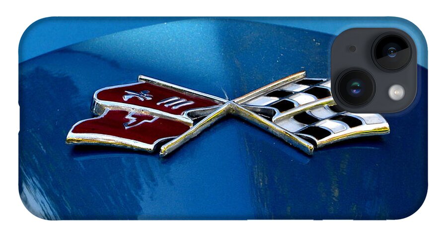  iPhone Case featuring the photograph Blue Corvette by Dean Ferreira