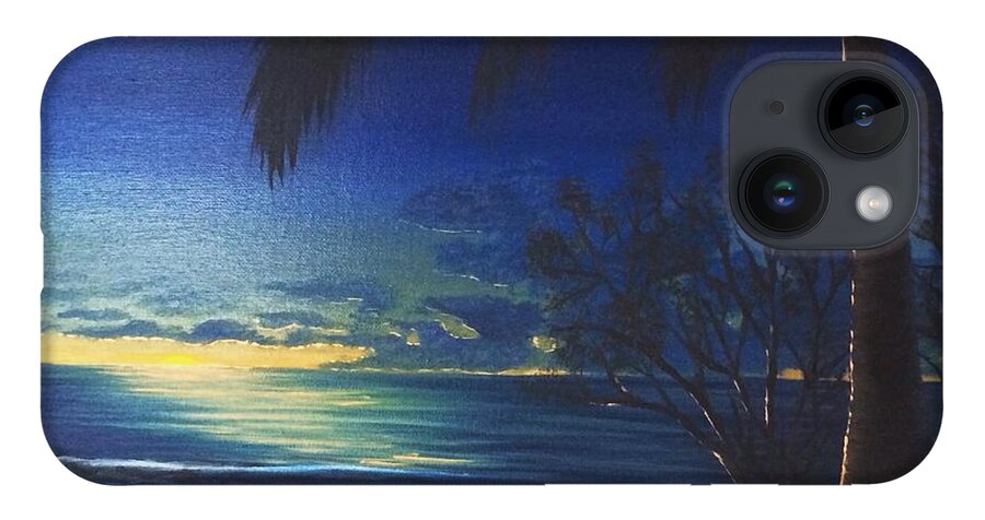 Seascape iPhone Case featuring the painting Blue Hawaii by Marlene Little