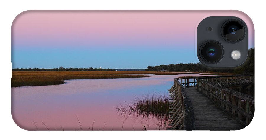 Marsh iPhone 14 Case featuring the photograph Boardwalk Over Marsh II by Andre Turner