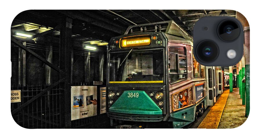 Train iPhone 14 Case featuring the photograph Boston's MBTA Green Line by Mike Martin