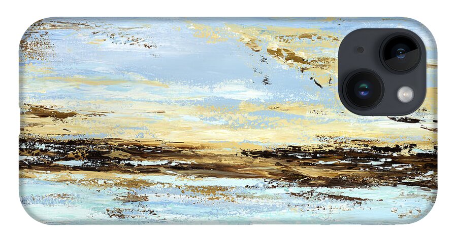Costal iPhone 14 Case featuring the painting Breakwater by Tamara Nelson