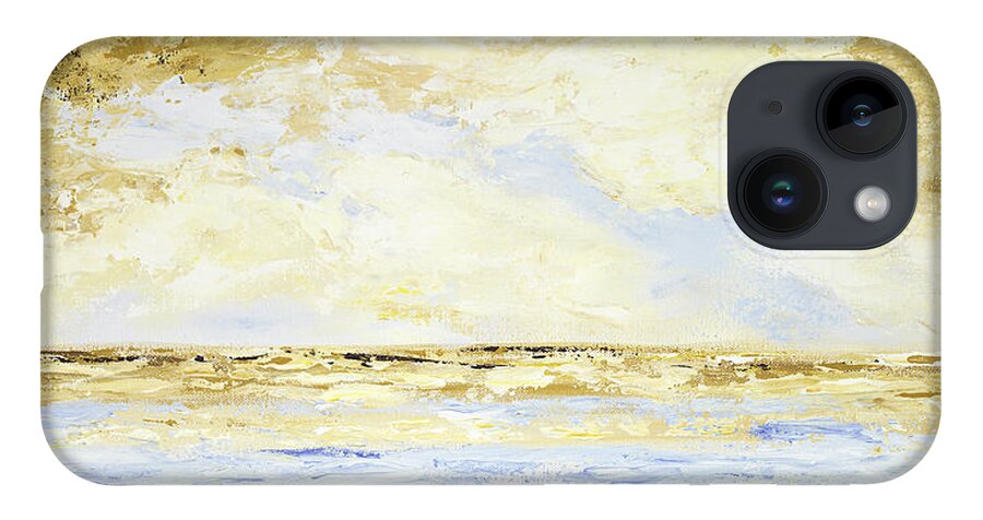 Costal iPhone 14 Case featuring the painting Breakwater III by Tamara Nelson
