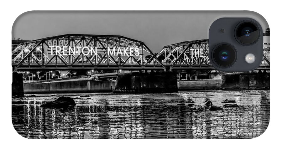 New Jersey iPhone Case featuring the photograph Trenton Makes Bridge by Louis Dallara