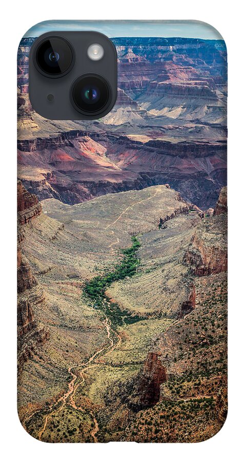 Bright iPhone 14 Case featuring the photograph Bright Angel Trail by Chris Bordeleau