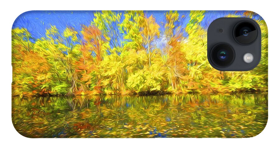 Autumn iPhone 14 Case featuring the painting Bright Autumn Colors by David Letts