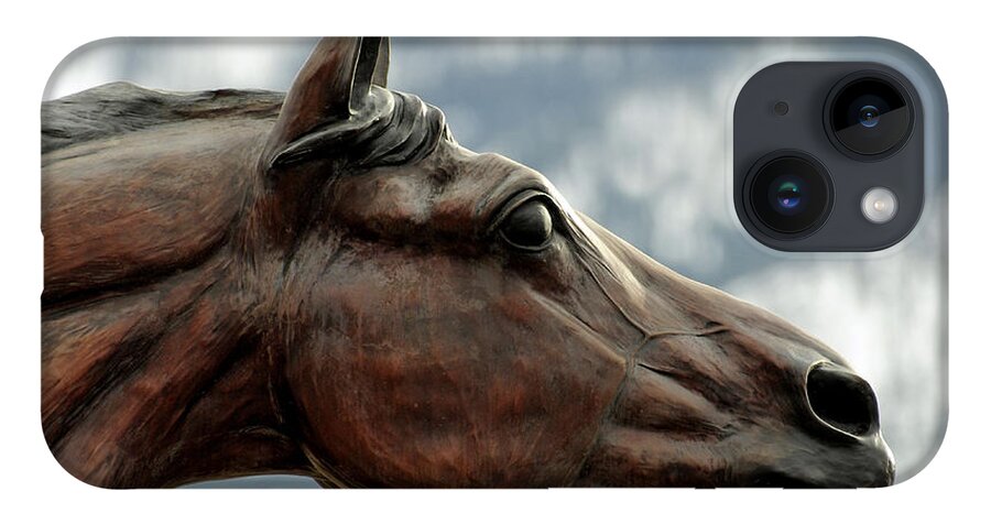 Art Galleries iPhone 14 Case featuring the photograph Bronze Stallion, Joseph Oregon by Theodore Clutter