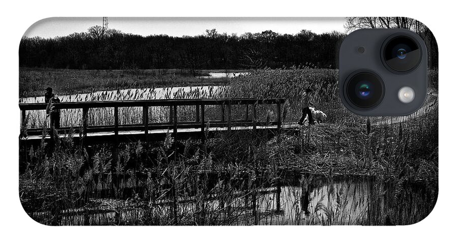 Brothers Boys Boy Dog Frankjcasella Homewood Izaak Walton Preserve Illinios Art Photography Fineartamerica Prints Greetingcards Blackandwhite Nature Landscape Water Blue White Sky Trees Sun Beautiful Clouds Colorful Wildlife Bond People Animal Scenic Grass Outdoors Love Woods Wild Digital Reflection Country Autumn Fall Scenery Bridge America Pond Children Peaceful Road Path Trail Rural Life Fish Season Decorative Calm Monochrome Field Family Horizontal Silhouette Family Friends iPhone Case featuring the photograph Brothers by Frank J Casella