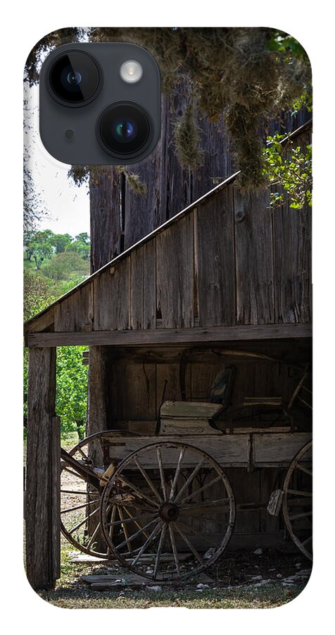 Barn iPhone 14 Case featuring the photograph Buggy in the Barn by Ed Gleichman