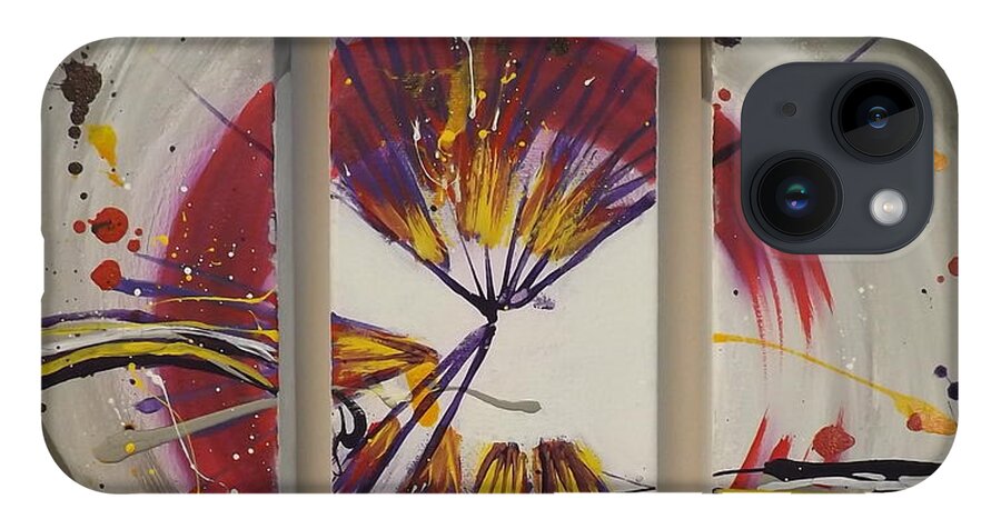 Paintingsbydarren iPhone 14 Case featuring the painting Bullseye by Darren Robinson