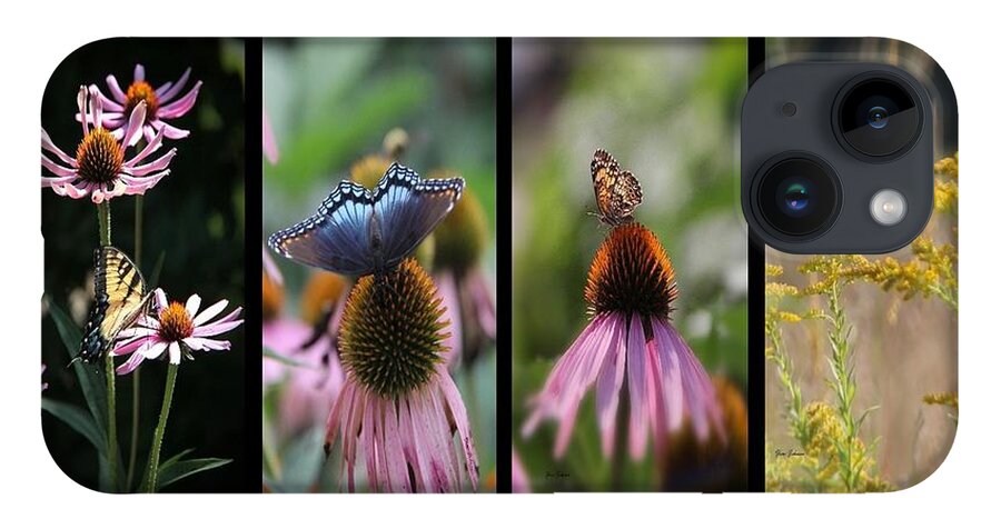 Butterfly iPhone 14 Case featuring the photograph Butterflies Panel by Yumi Johnson