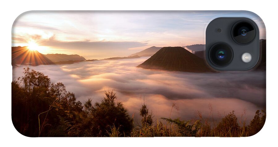 Mount Bromo iPhone 14 Case featuring the photograph Caldera Sunrise by Andrew Kumler