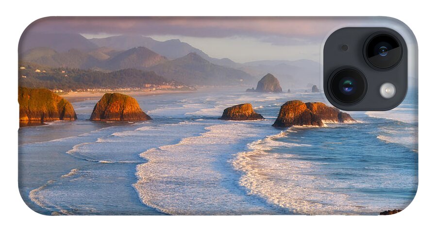 Cannon Beach iPhone 14 Case featuring the photograph Cannon Beach Sunset by Darren White