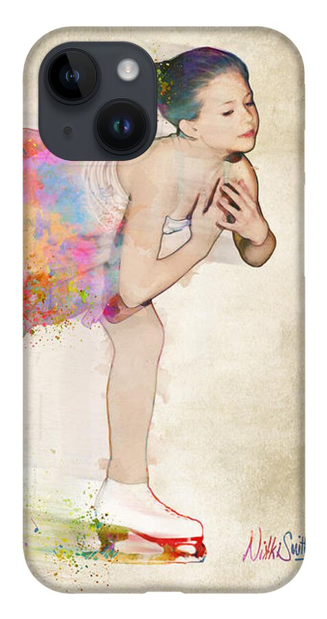 Ice Skater iPhone 14 Case featuring the digital art Chase Your Dreams by Nikki Smith