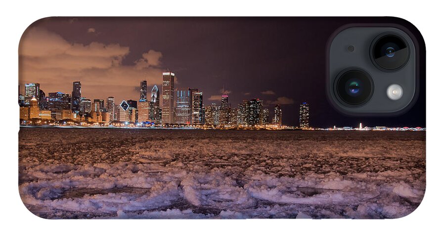 Lake Shore Drive iPhone Case featuring the photograph Chicago night skyline by Dejan Jovanovic