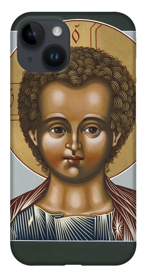 Christ Emanuel Lamb Of God iPhone 14 Case featuring the painting Christ Emanuel Lamb of God 079 by William Hart McNichols