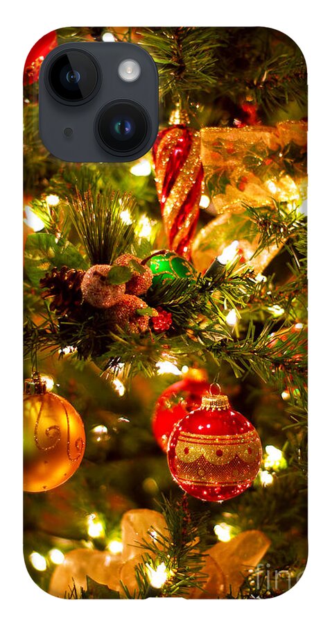 Christmas iPhone 14 Case featuring the photograph Christmas tree up close by Elena Elisseeva