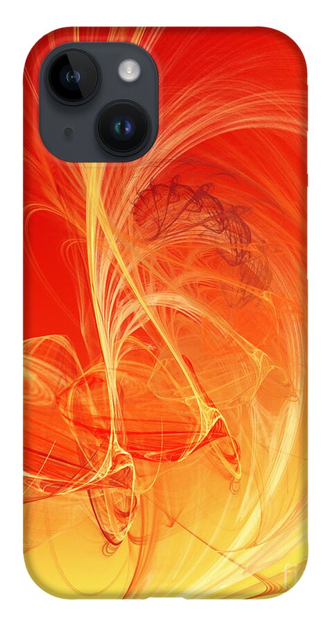 Andee Design Abstract iPhone 14 Case featuring the digital art Citrus Infusion by Andee Design
