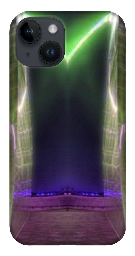 Light iPhone 14 Case featuring the digital art City Gate by Mary Russell