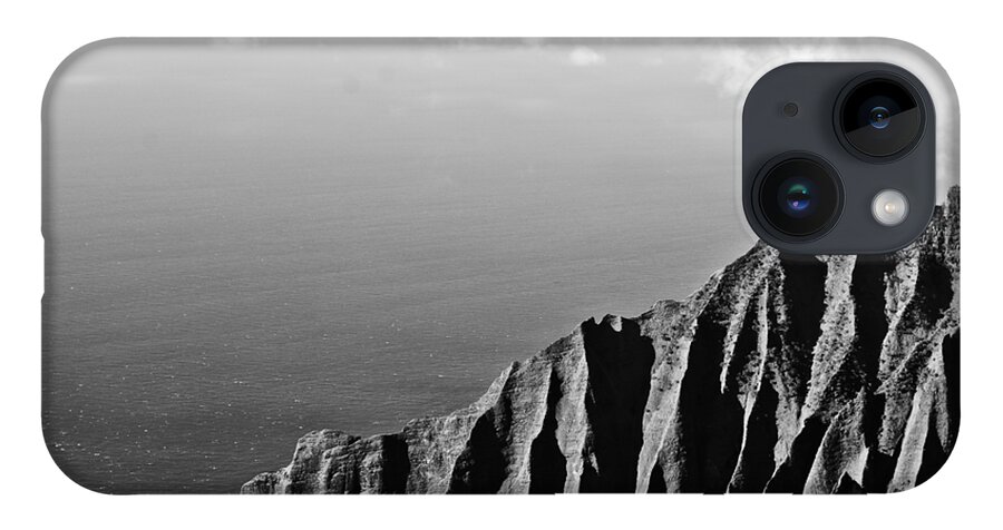 Black And White iPhone Case featuring the photograph Cliffview by Christi Kraft