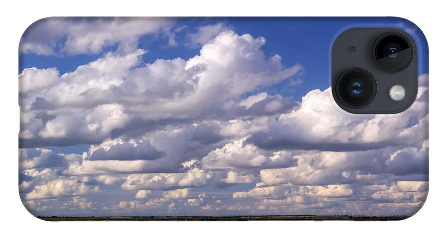 Kansas iPhone 14 Case featuring the photograph Clouds over Cheyenne Bottoms by Rob Graham