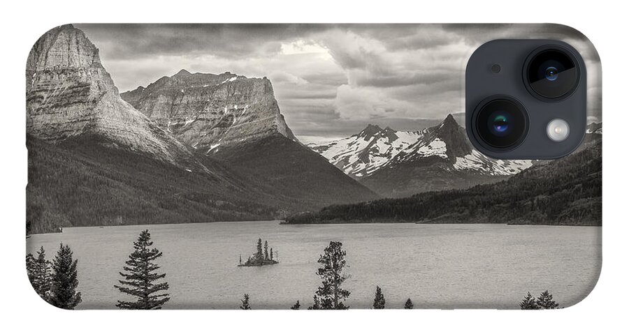 Art iPhone 14 Case featuring the photograph Cloudy Mountain Top by Jon Glaser