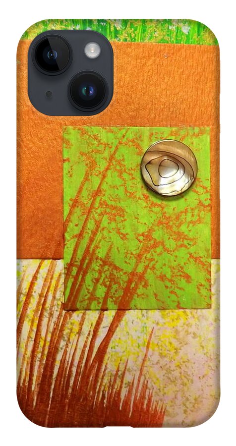 Copper Sunset iPhone 14 Case featuring the painting Copper Sunset by Darren Robinson
