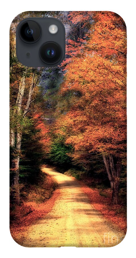 Fall Foliage iPhone 14 Case featuring the photograph Country Road by Brenda Giasson