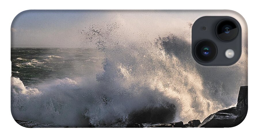 Crashing Surf iPhone 14 Case featuring the photograph Crashing Surf by Marty Saccone